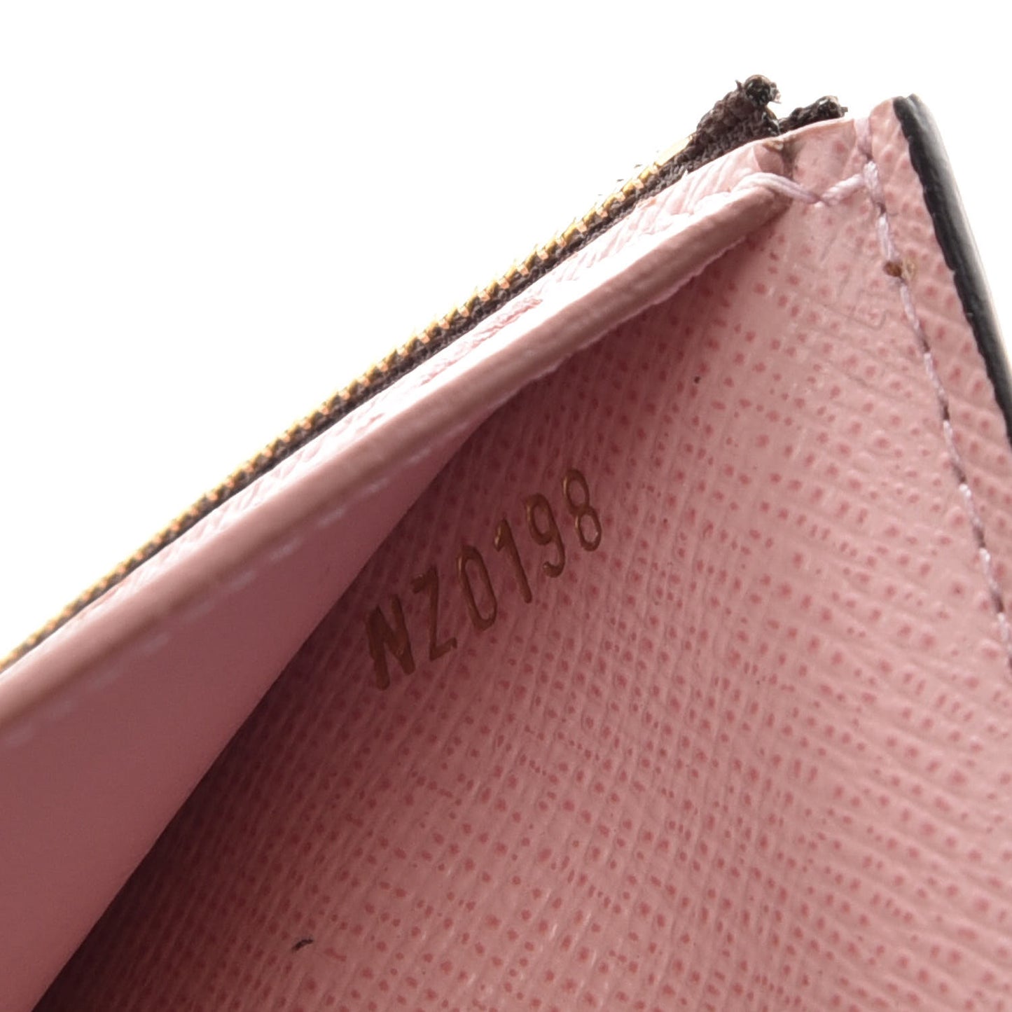 Damier Ebene Victorine Wallet Rose Ballerine