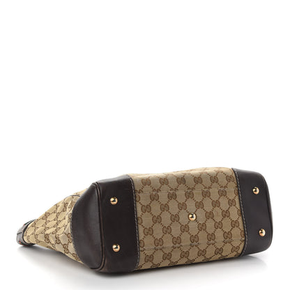 Gucci Monogram Web Medium Mayfair Tote Dark Brown 4 of 9