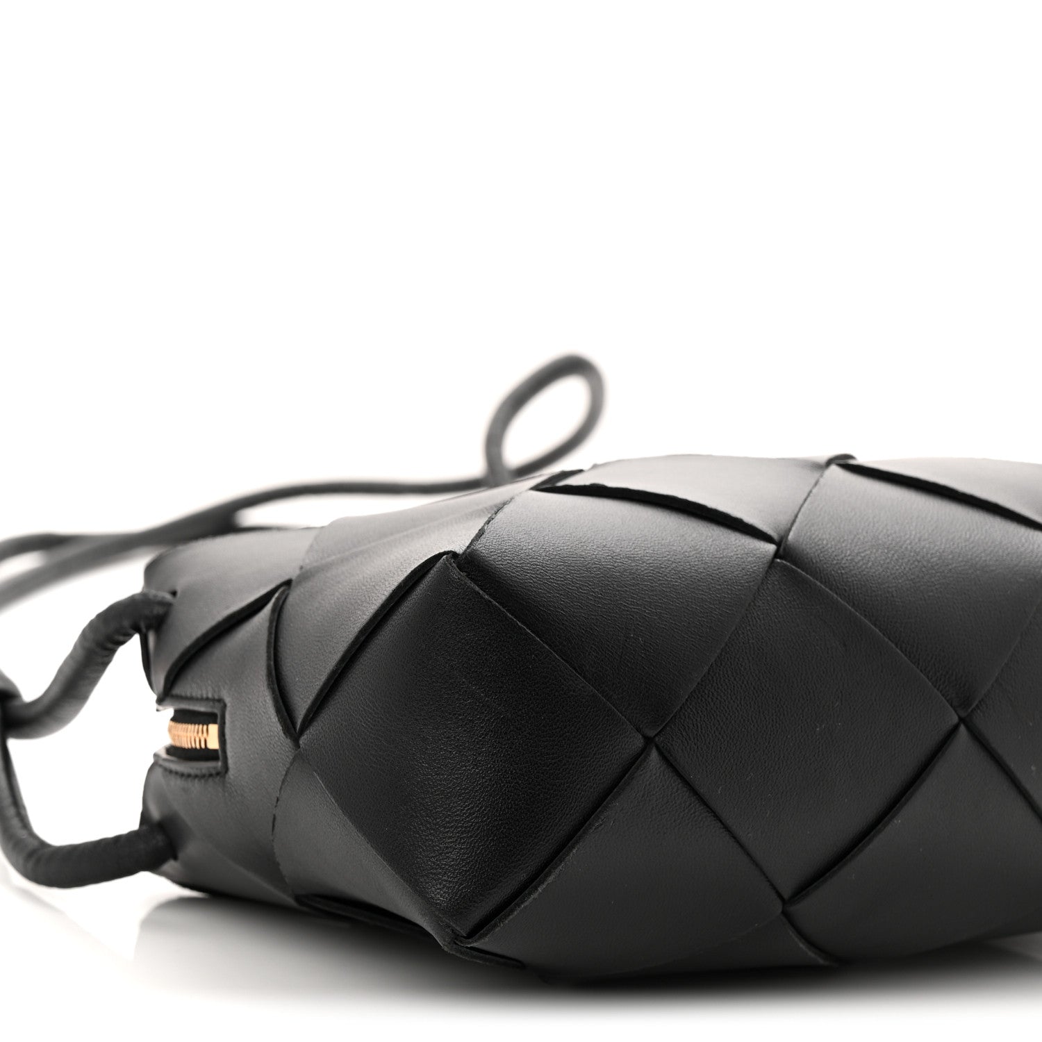 Bottega Veneta Lambskin Maxi Intrecciato Small Cassette Camera Bag