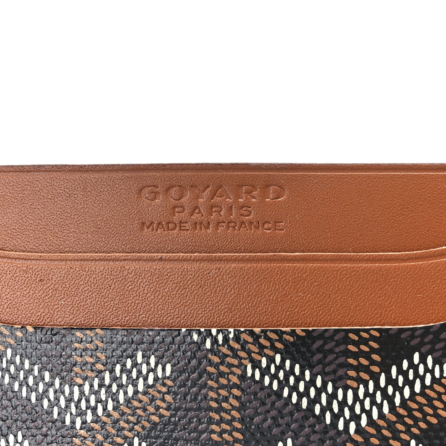 Goyardine Saint Sulpice Card Holder Black Gold