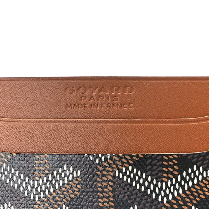 Goyard Goyardine Saint Sulpice Card Holder Black Gold 5 of 11