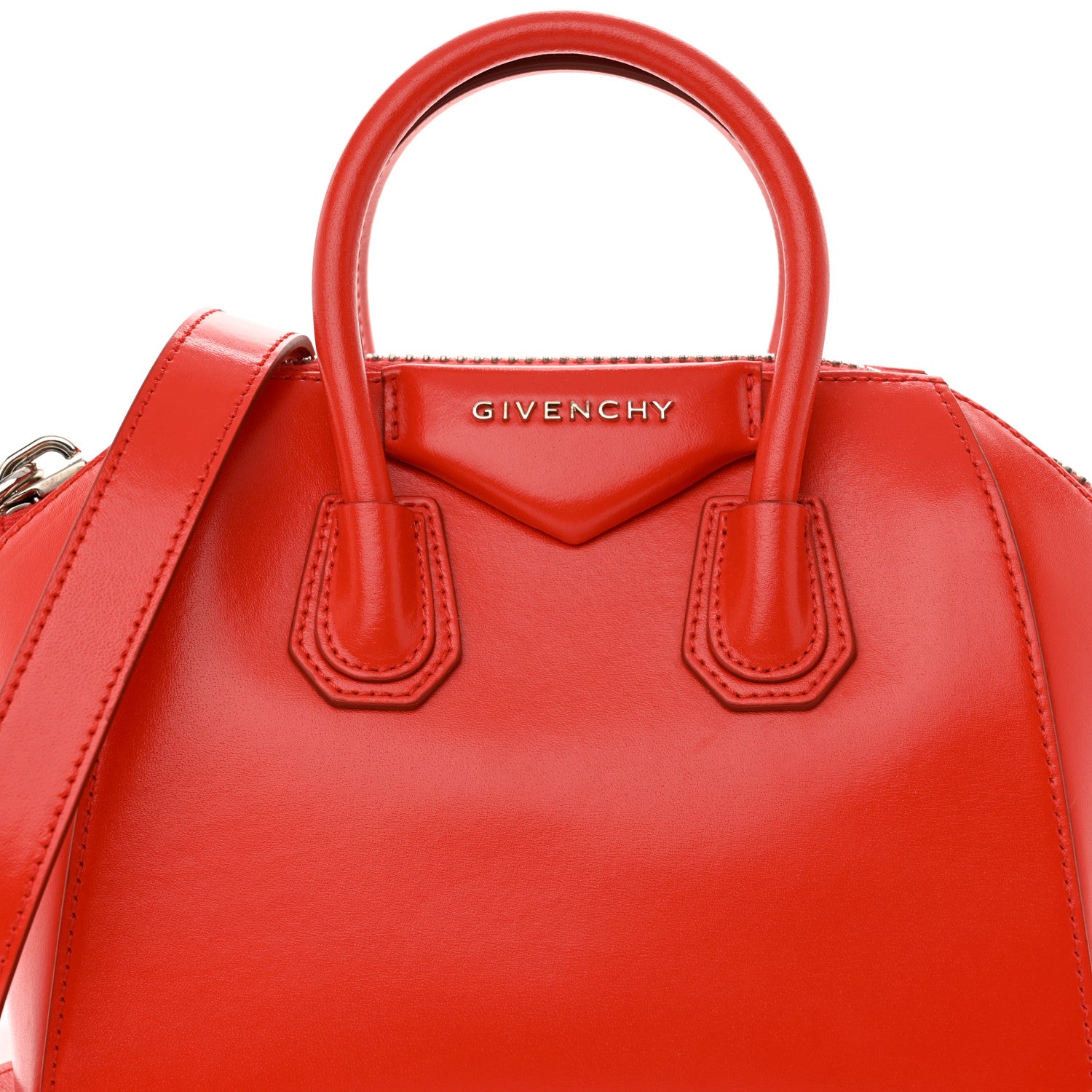 Givenchy Shiny Lord Calfskin Mini Antigona Red 8 of 10