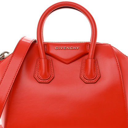 Givenchy Shiny Lord Calfskin Mini Antigona Red 8 of 10