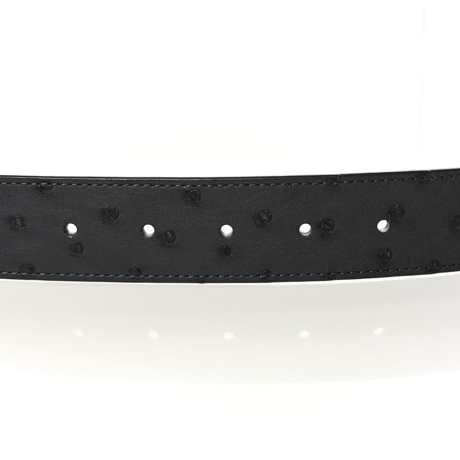Louis Vuitton Ostrich 40MM Belt 100 40 Anthracite 5 of 5