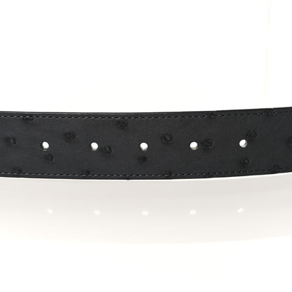 Louis Vuitton Ostrich 40MM Belt 100 40 Anthracite 5 of 5