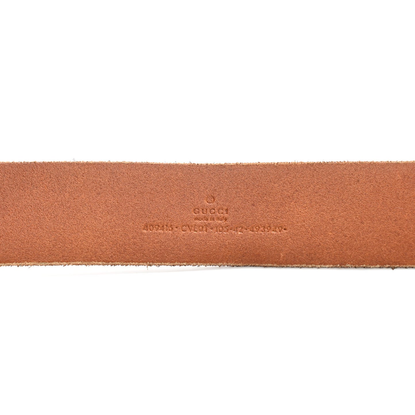 Faded Calfskin Double G 40mm Belt 105 42 Cuir