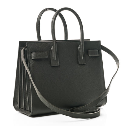 Saint Laurent Grained Calfskin Baby Sac De Jour Coal 3 of 11