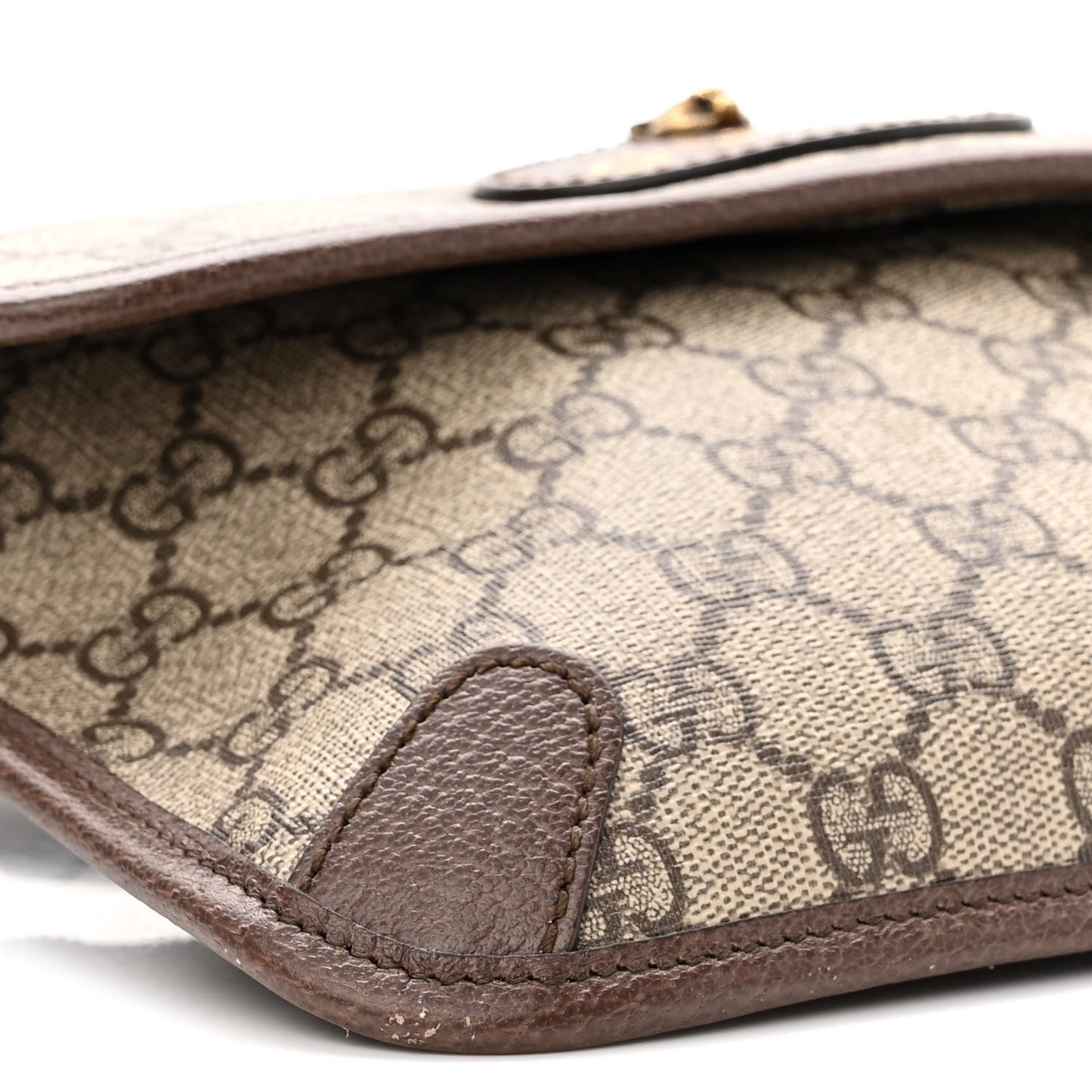 GG Supreme Monogram Neo Vintage Web Belt Bag Brown
