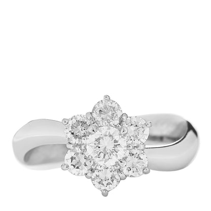 Parker & West by FASHIONPHILE Platinum Diamond 1.02ctw Flower Ring 54 7 1 of 9