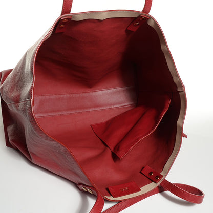 Chloe Goatskin Dilan East West Tote Red 5 of 8
