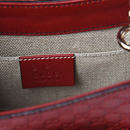 Gucci Soft Microguccissima Mini Emily Chain Shoulder Bag Rosso 5 of 8