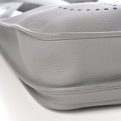 Hermes Taurillon Clemence Evelyne III GM Gris Mouette 10 of 13
