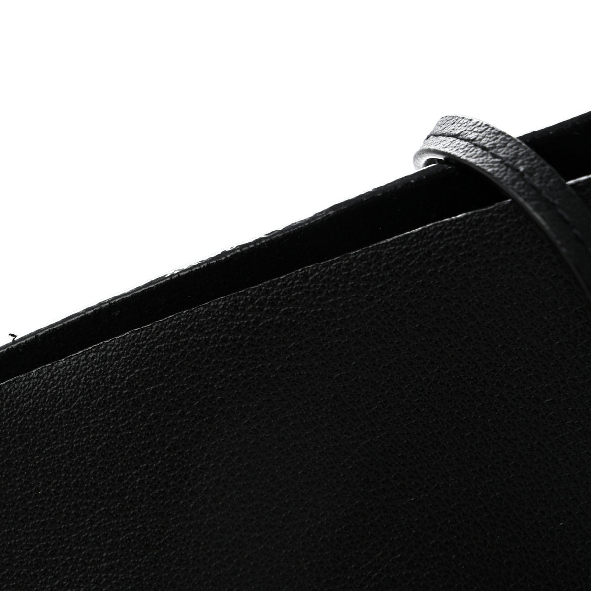 Calfskin Large Shopping Tote Black
