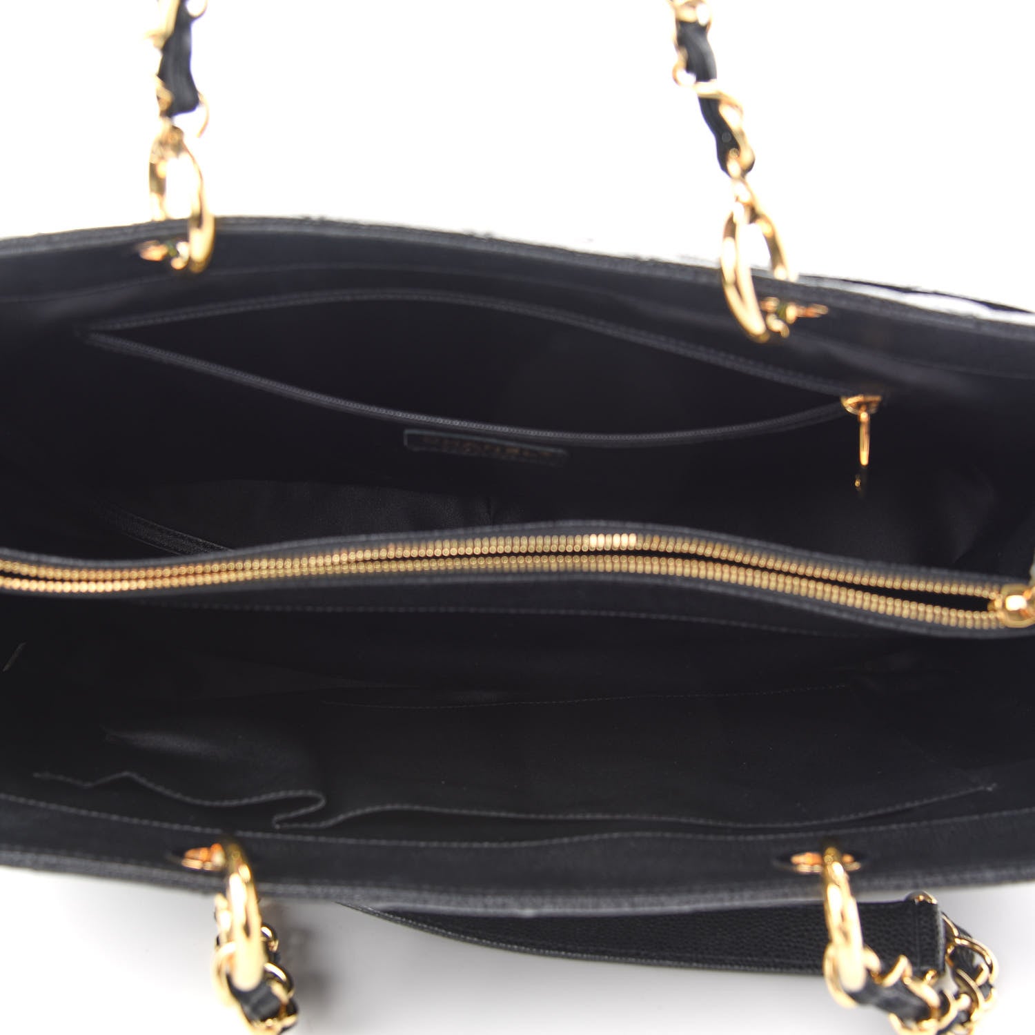 Chanel Caviar Quilted XL Grand Shopping Tote GST Black 5 of 9