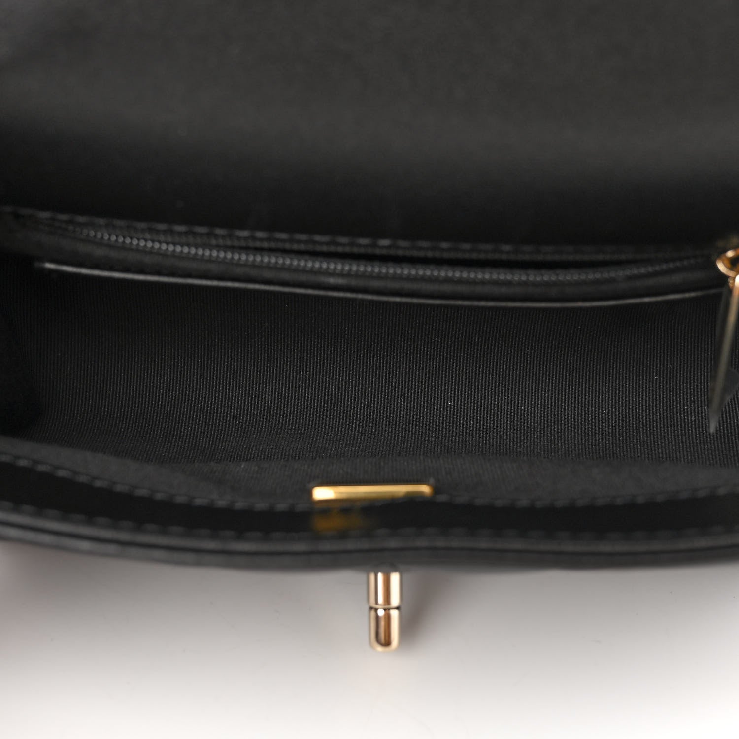 Chanel Lambskin Patent Calfskin Mini Flap Bag Black 5 of 10