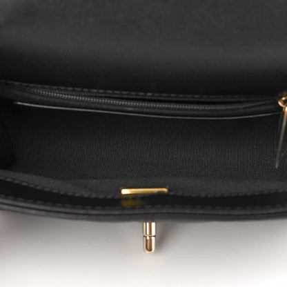 Chanel Lambskin Patent Calfskin Mini Flap Bag Black 5 of 10