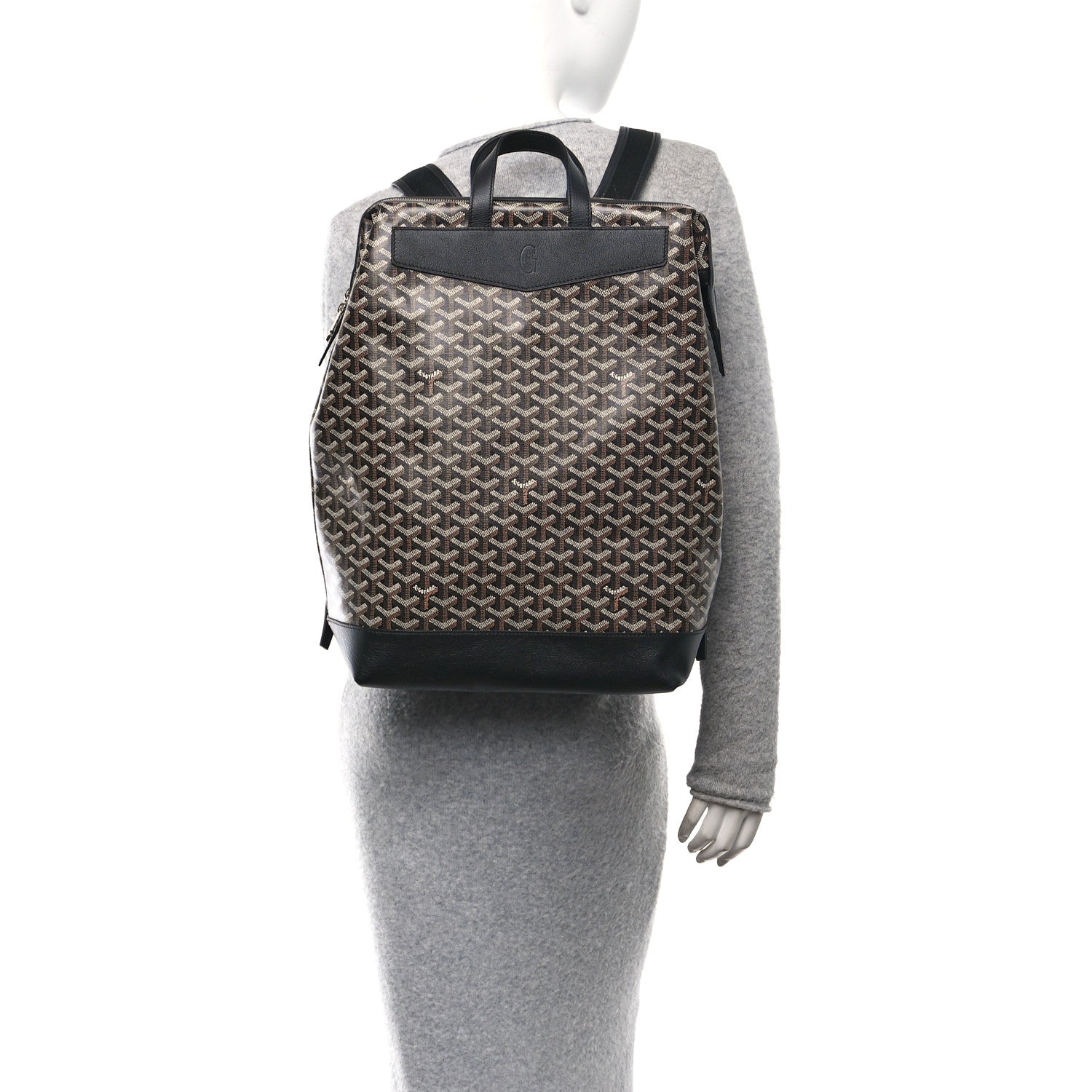 Goyard Goyardine Calfskin Cisalpin Backpack Black 2 of 10