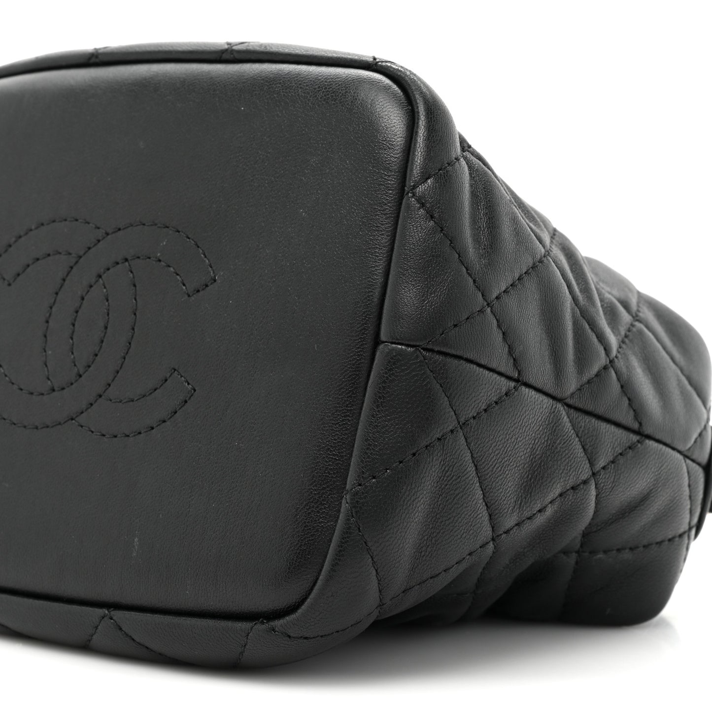 Lambskin Quilted Small Perfect Meeting Hobo Black