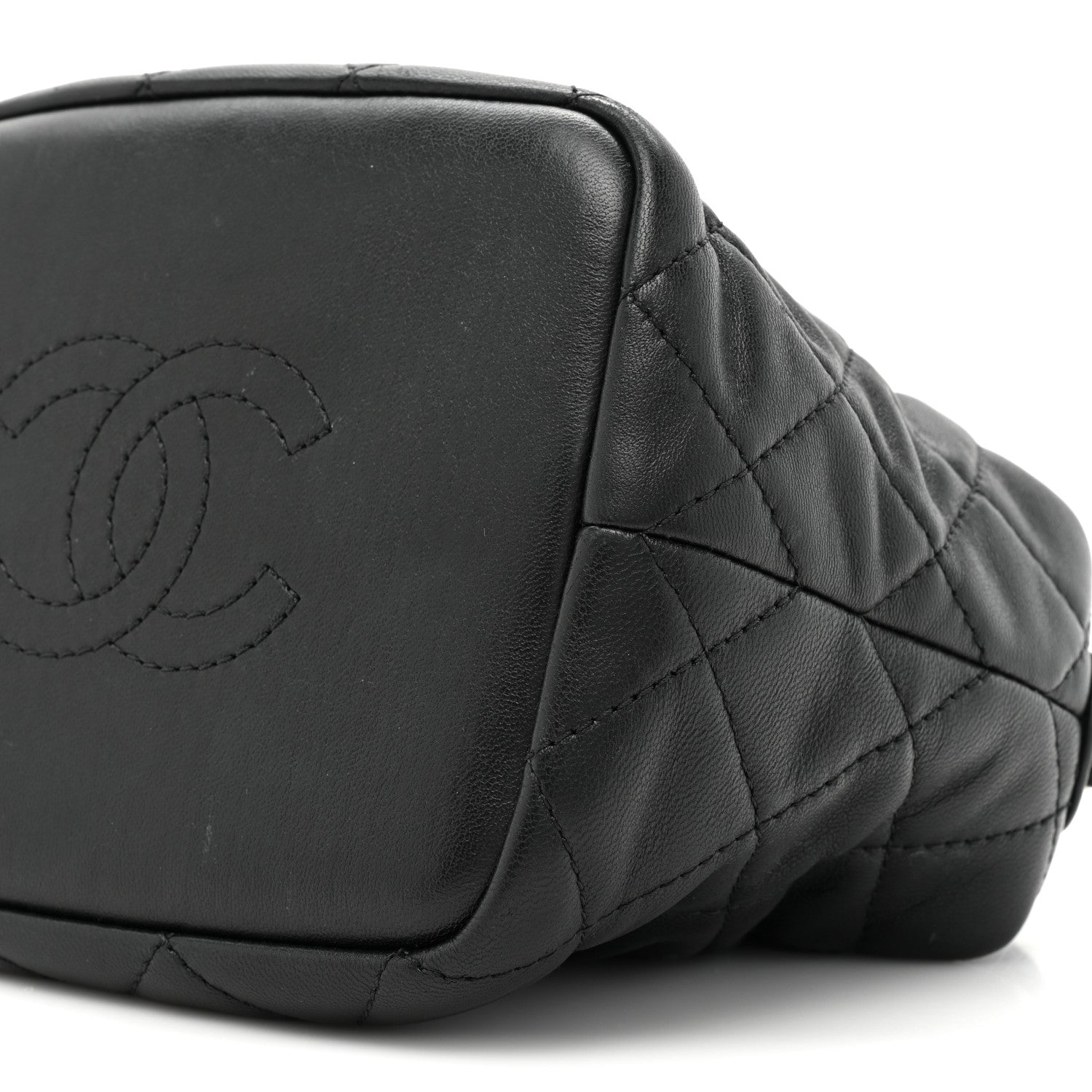 Chanel Lambskin Quilted Small Perfect Meeting Hobo Black 9 of 13