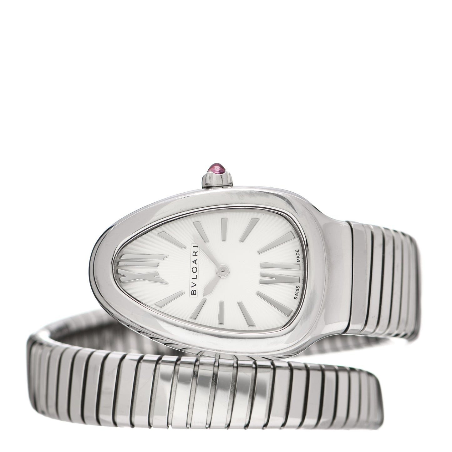 Stainless Steel 35mm Serpenti Tubogas Quartz Watch