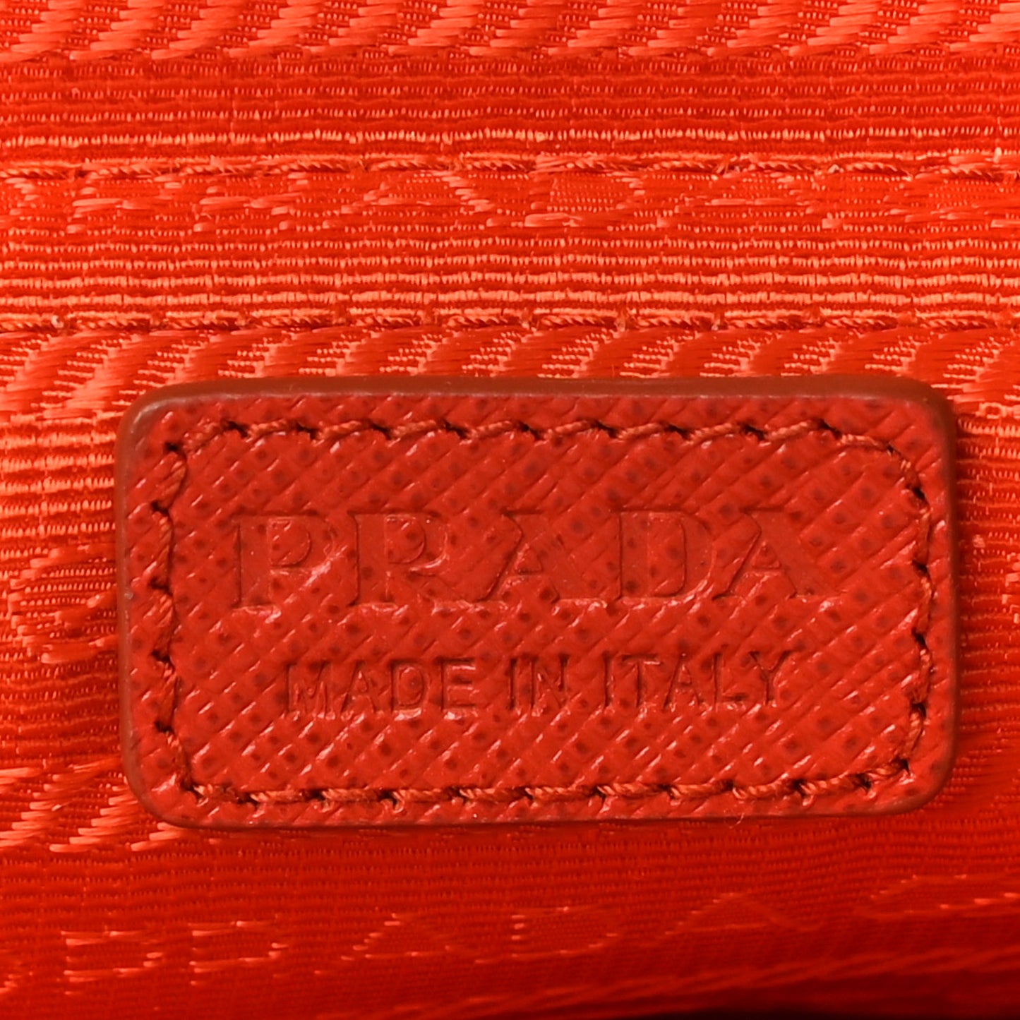 Tessuto Nylon Phone Case Crossbody Bag Orange