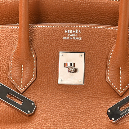 Hermes Taurillon Clemence Birkin 35 Gold 7 of 11