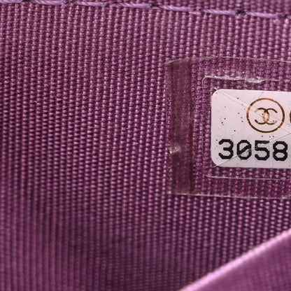 Chanel Shiny Lambskin Quilted Extra Mini Flap Purple 7 of 10