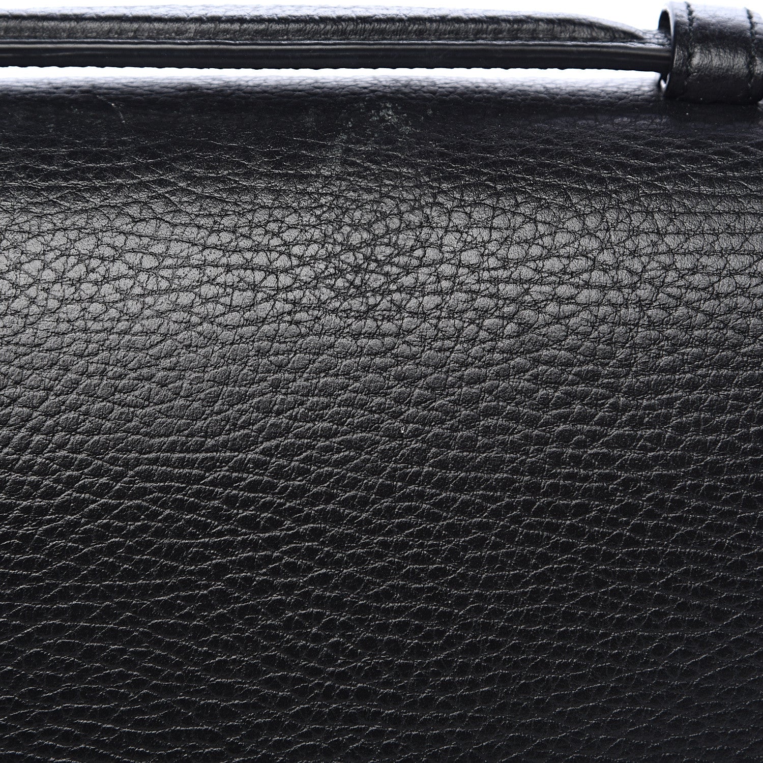 Gucci Dollar Calfskin Medium Interlocking G Top Handle Shoulder Bag Black 12 of 14
