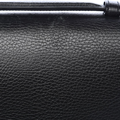 Gucci Dollar Calfskin Medium Interlocking G Top Handle Shoulder Bag Black 12 of 14