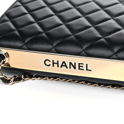 Chanel Lambskin Quilted Trendy CC Wallet On Chain WOC Black 7 of 7