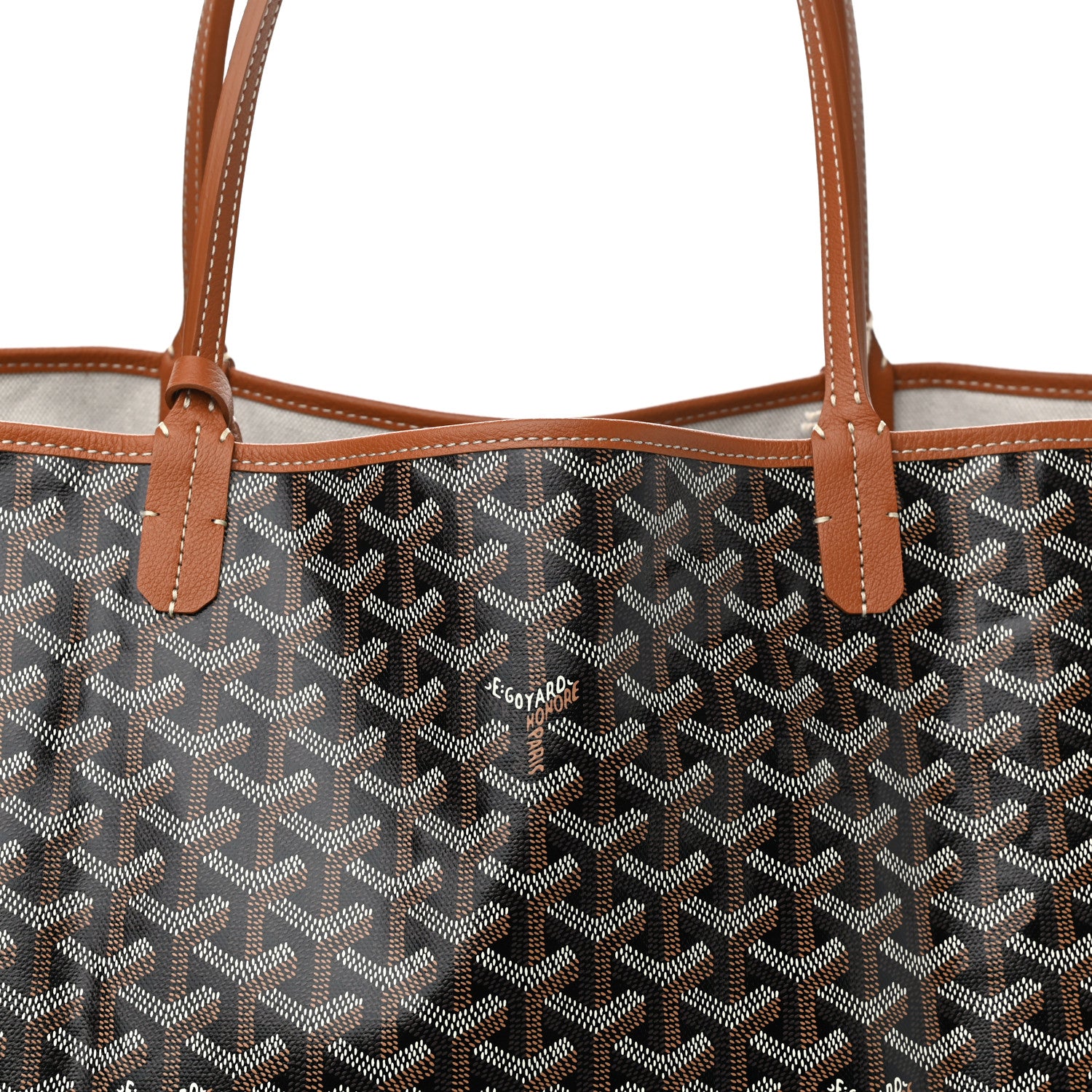 Goyard Goyardine Saint Louis GM Black Gold 9 of 11
