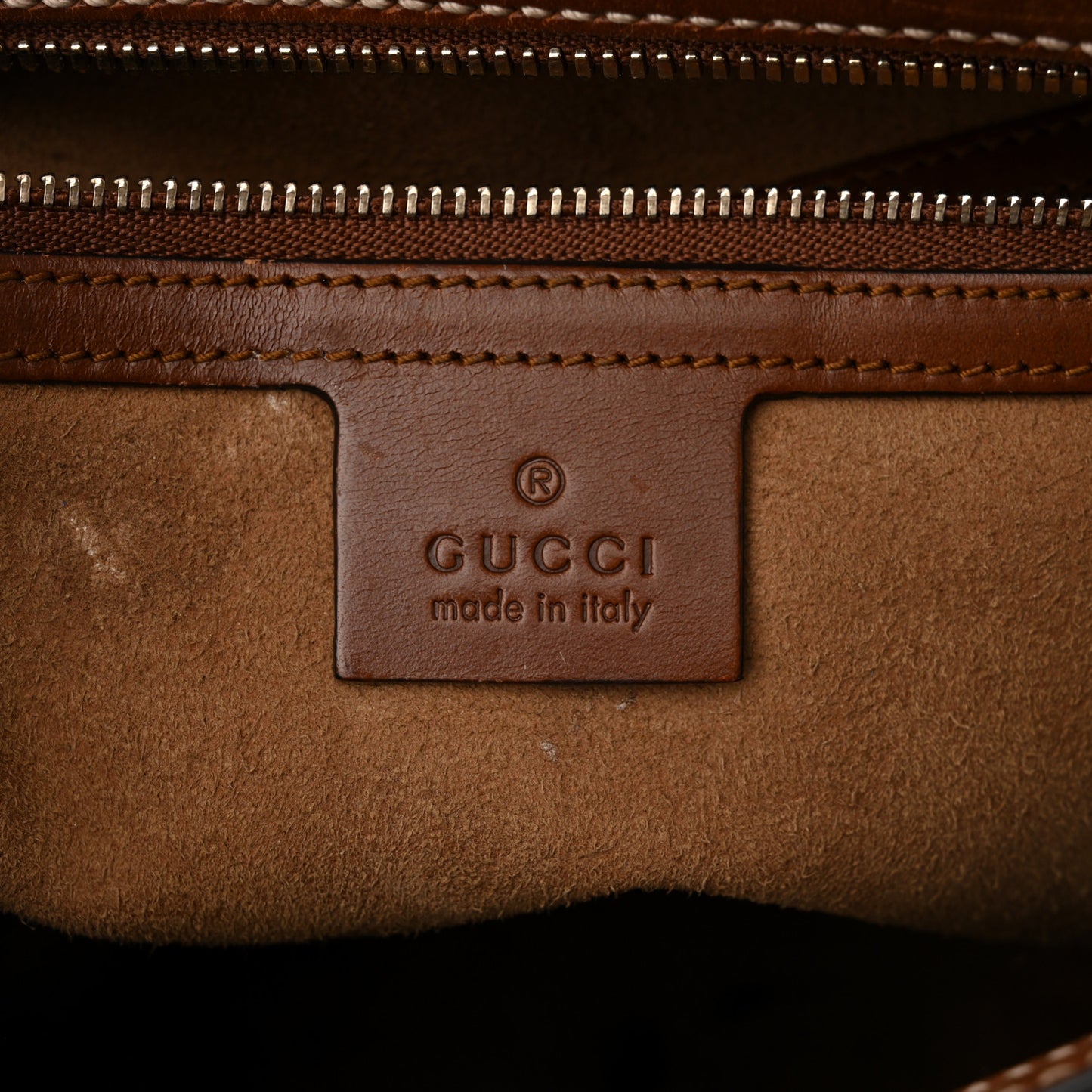 GG Supreme Monogram Medium Boston Beige Cuir