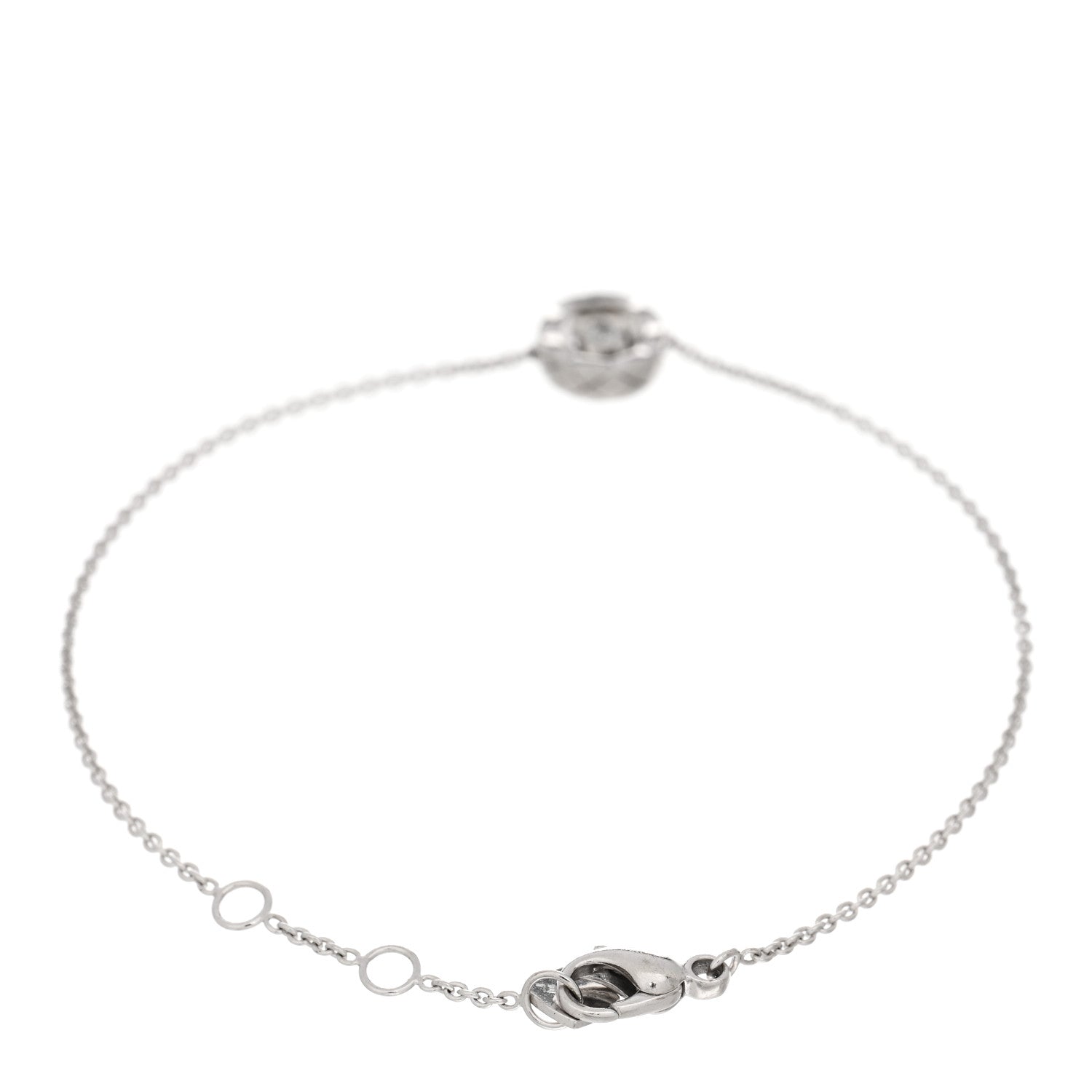 Chanel 18K White Gold Diamond Coco Bracelet 2 of 4