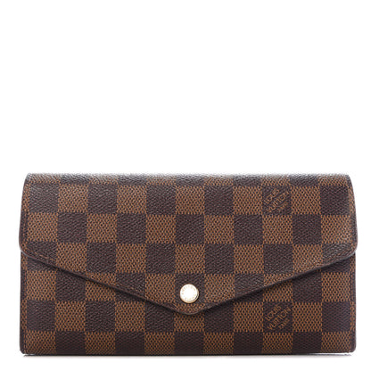 Louis Vuitton Damier Ebene Sarah Wallet NM 1 of 7