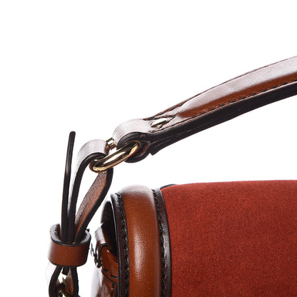 Burberry Haymarket Check Suede Brickfield Crossbody Brown 9 of 11