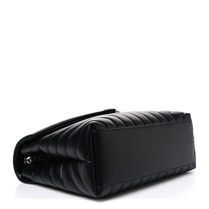 Saint Laurent Calfskin Y Quilted Monogram Medium Loulou Chain Satchel Black 4 of 10