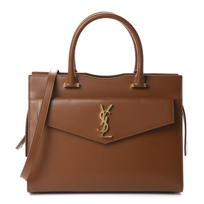 Saint Laurent Grain De Poudre Medium Uptown Tote Brick 1 of 10