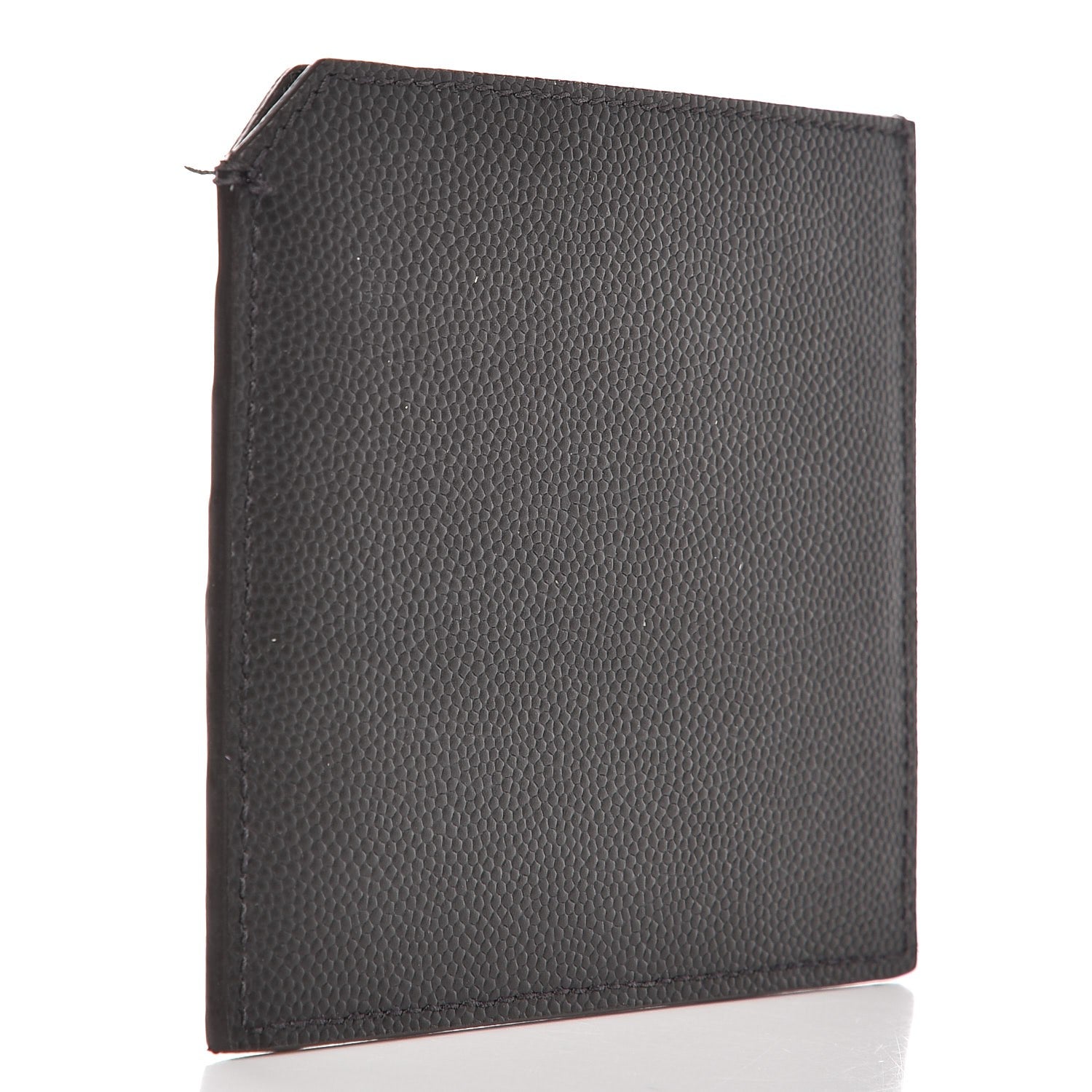 Saint Laurent Grain De Poudre Card Holder Dark Anthracite 3 of 11