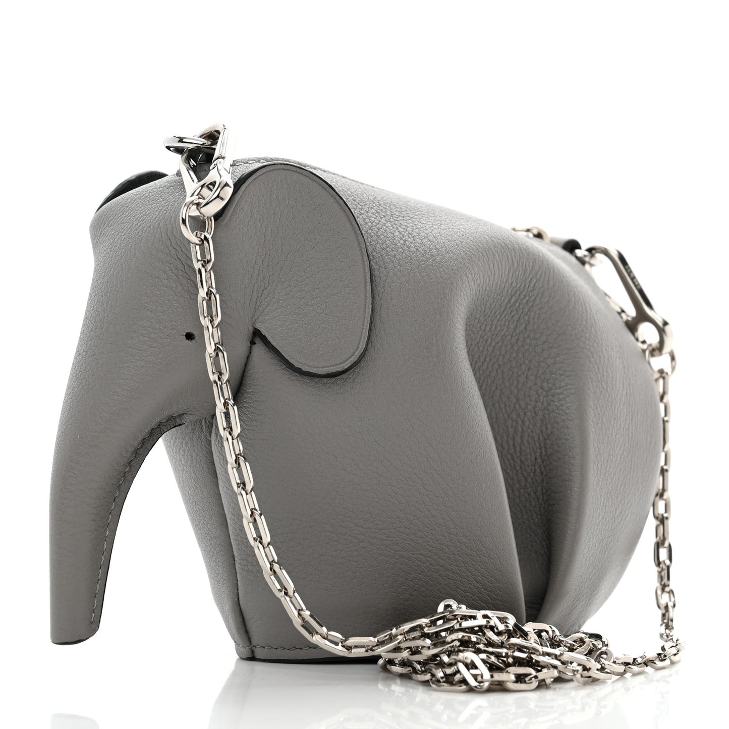 Calfskin Elephant Pouch Grey
