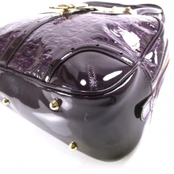 Gucci Patent Glam Boston Tote Bag Purple 6 of 11