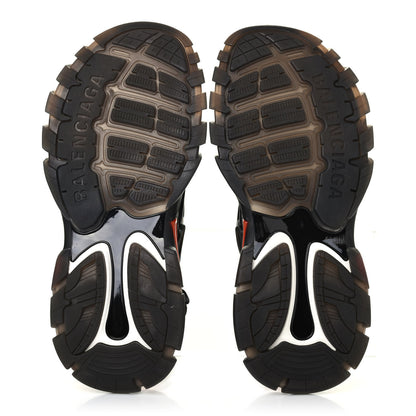 Balenciaga Neoprene Rubber Clear Sole Mens Track Sandals 44 Black White Red 4 of 4