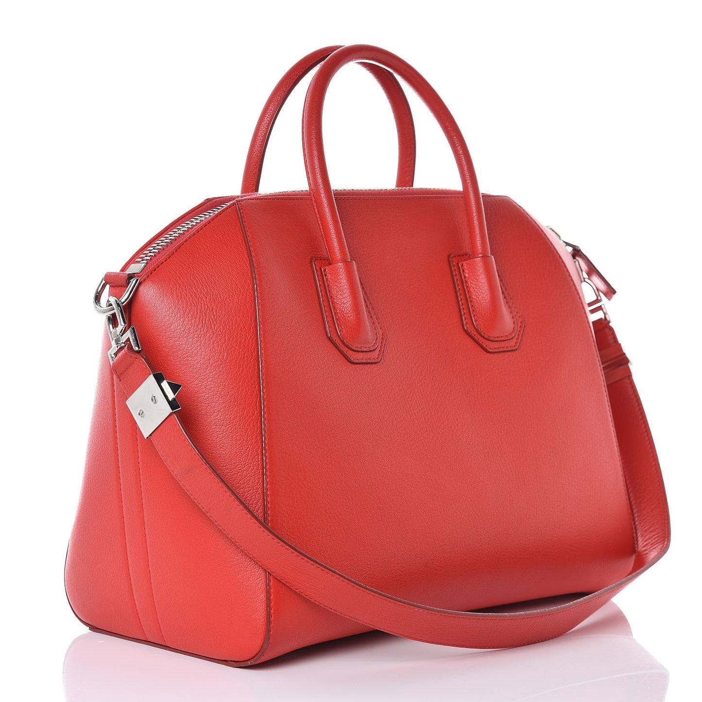 Sugar Goatskin Medium Antigona Red