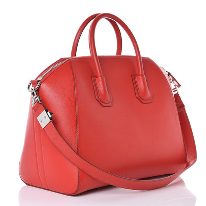 Givenchy Sugar Goatskin Medium Antigona Red 3 of 9
