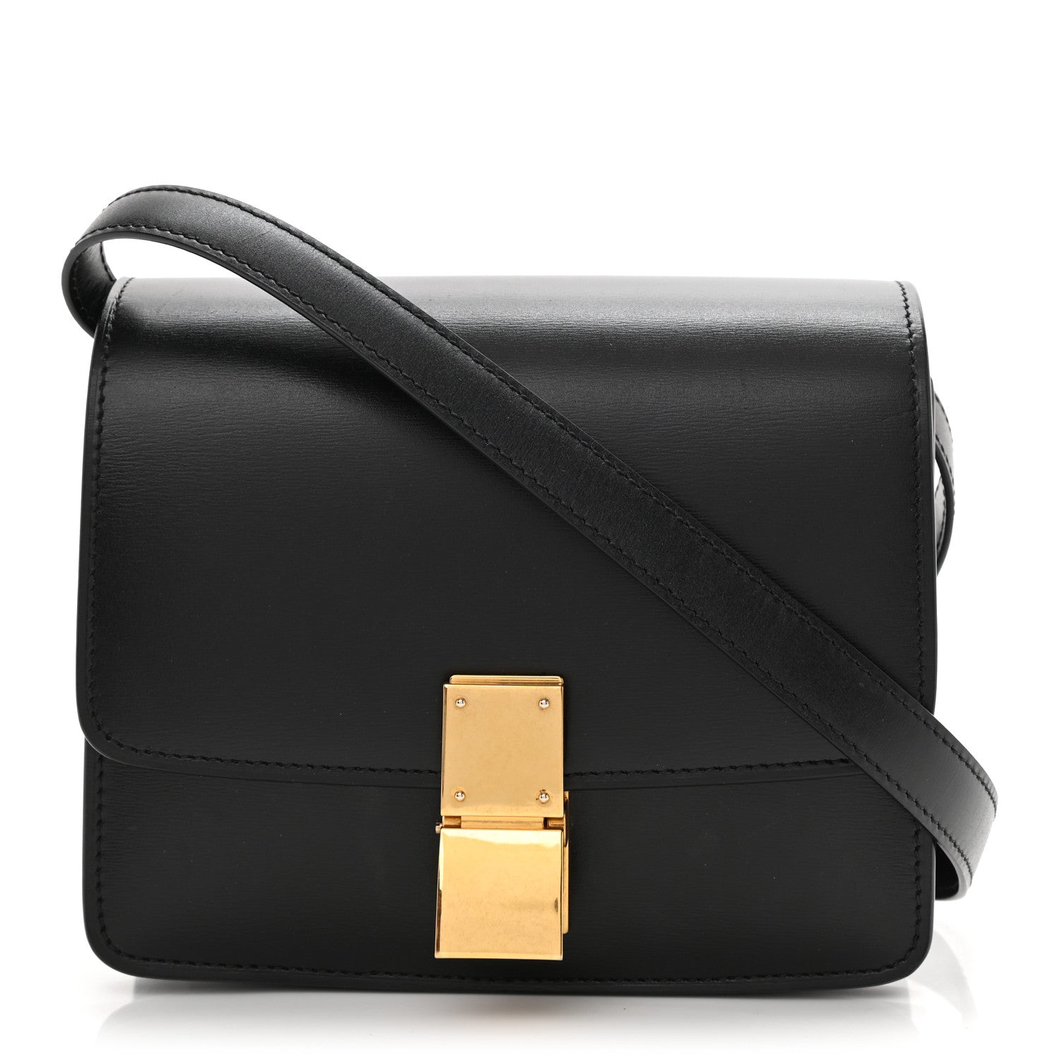 Celine Box Calfskin Small Classic Box Flap Bag Black 1 of 13