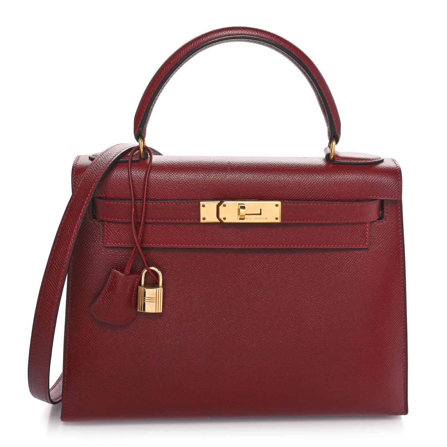 Hermes Courchevel Kelly Sellier 28 Rouge H 1 of 10