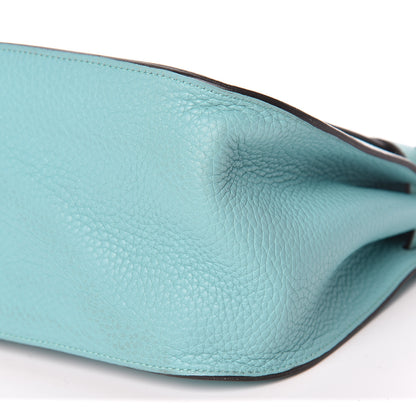 Hermes Swift Taurillon Clemence Jypsiere 28 Bleu Atoll 6 of 15