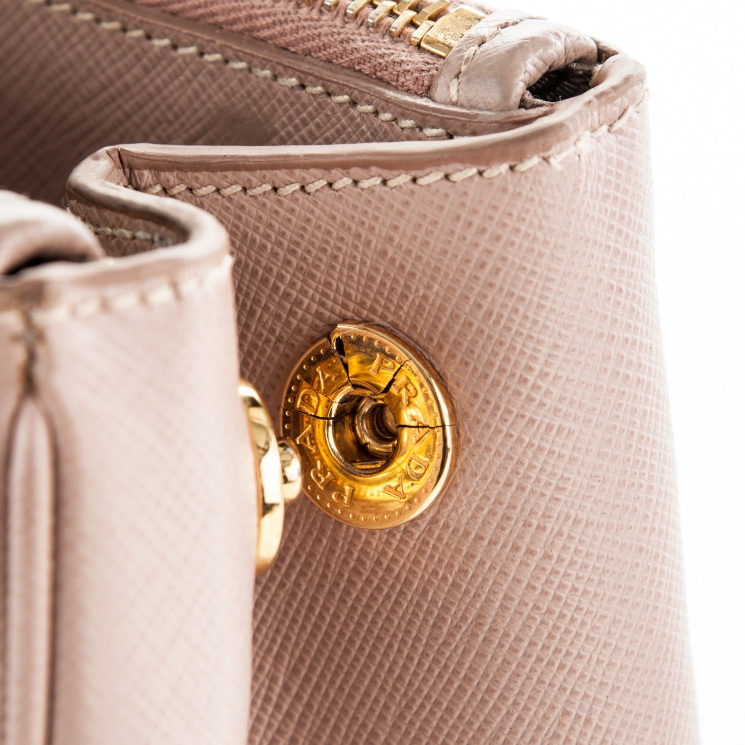 Prada Saffiano Small Galleria Double Zip Tote Cammeo 7 of 7