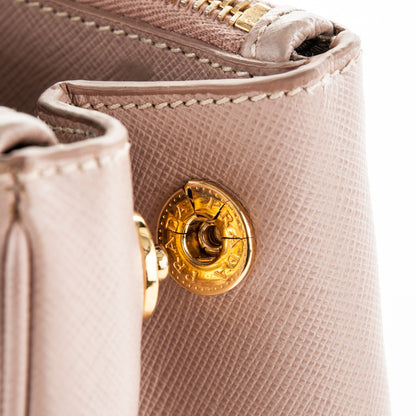 Prada Saffiano Small Galleria Double Zip Tote Cammeo 7 of 7