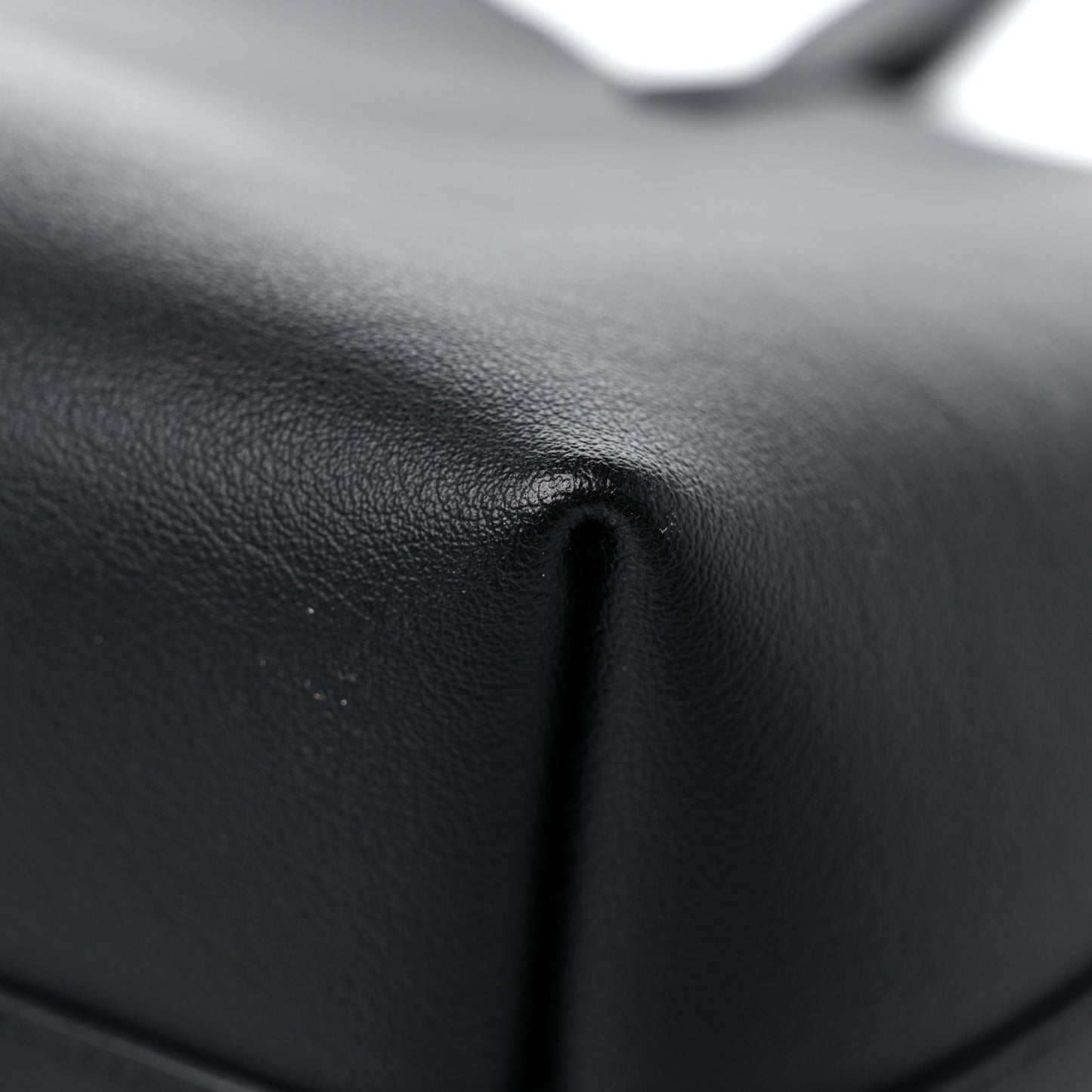 Calfskin Large Shopping Tote Black