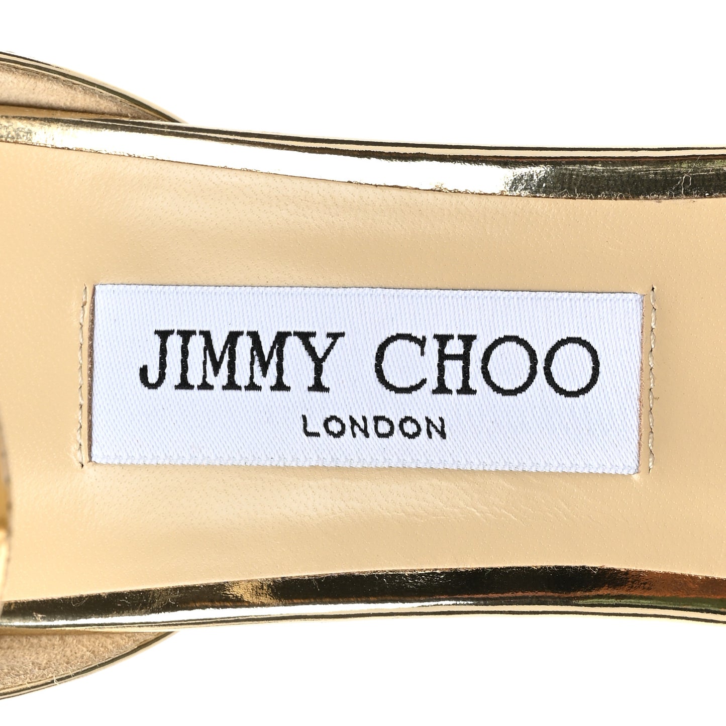 Metallic Calfskin Alva 120 Sandals 40.5 Gold